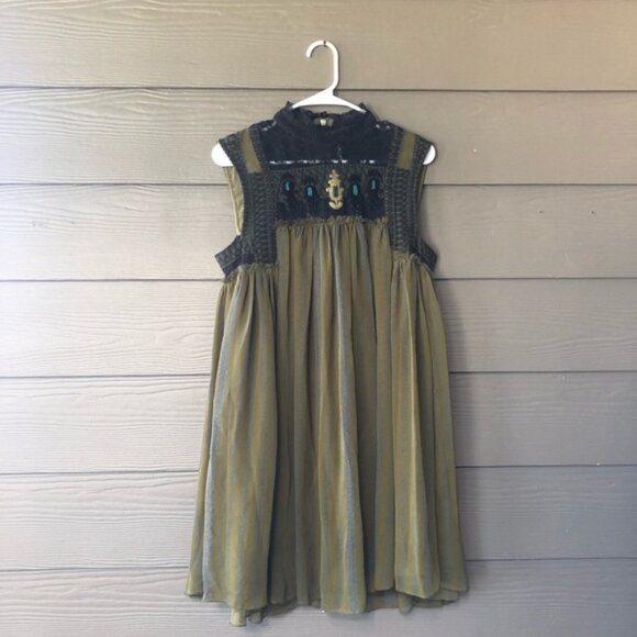 ☀Free People Penny Georgette Babylon Dress, size M - Picture 1 of 12